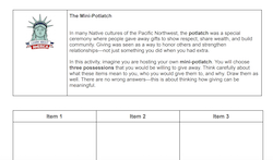 Mini Potlatch