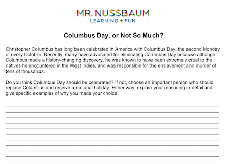 Writing Example 1