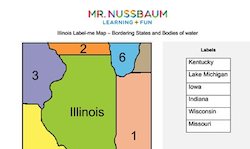 Illinois Label-me Map