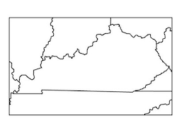 Kentucky Outline Map