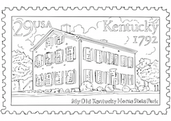 Kentucky Postage Stamp