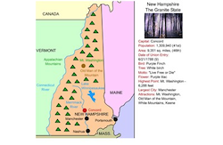 New Hampshire Map