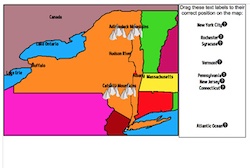 Detailed New York Label-me Map