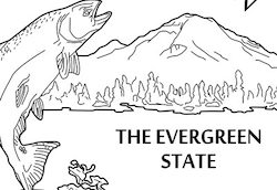 Washington State Quarter Coloring